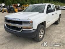 2018 Chevrolet Silverado 1500 4x4 Extended-Cab Pickup Truck Runs & Moves) (Cracked Windshield, Check