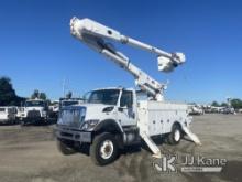 (Plymouth Meeting, PA) Altec AM55E-MH, Over-Center Material Handling Bucket Truck rear mounted on 20