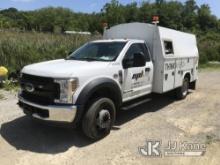 (Houston, PA) 2019 Ford F450 Enclosed High-Top Service Truck, Contents Not Included With Sale Of Thi