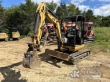 2015 Cat 302.7DCR Mini Hydraulic Excavator Runs, Movers & Operates, Rust Damage