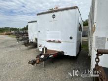 1994 Wells Cargo T/A Enclosed Cable Splicing Trailer Body & Rust Damage