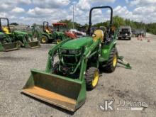 2020 John Deere 2032R 4x4 Mini Tractor Loader Backhoe Runs & Operates