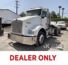 2009 Kenworth T800 T/A Truck Tractor Not Running, Parts Missing, Oil Leak, Fuel Tank Not Connected