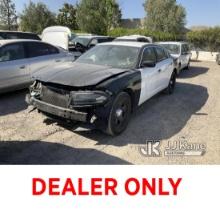 (Jurupa Valley, CA) 2019 Dodge Charger Police Package 4-Door Sedan Not Running, Has Body Damage, Int