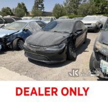 (Jurupa Valley, CA) 2016 Chrysler 200 4-Door Sedan Runs Does Not Move, Bad Transmission, Has Check E