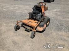 2017 Scag V-Ride Stand On Mower Not Running, Condition Unknown) (no key)
(No S/N Placard. Seller Pr