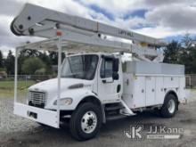 Lift-All LOM10-55-2MS, Material Handling Bucket Truck rear mounted on 2007 Freightliner M2 106 Utili