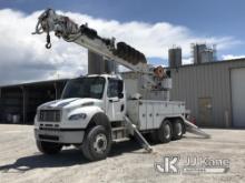 Altec D3060H-TR, Digger Derrick rear mounted on 2018 Freightliner M2-106 6X6 T/A Utility Truck Runs 
