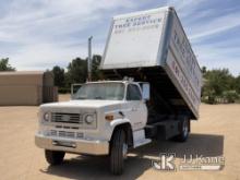 1985 Chevrolet C70 Dump Chipper Truck Runs & Moves, Dump Body Operates