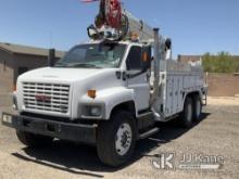 (Albuquerque, NM) Altec DM50-TC, Digger Derrick rear mounted on 2006 GMC C8500 T/A Utility Truck Run