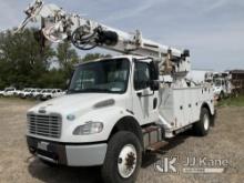 (Franktown, CO) Altec DC47-TR, Digger Derrick rear mounted on 2015 Freightliner M2 106 4x4 Utility T