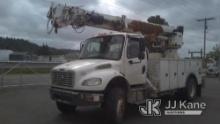 Altec DC47-TR, Digger Derrick rear mounted on 2015 Freightliner M2 106 4x4 Utility Truck Runs, Moves