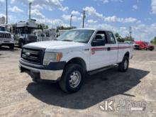 (Tampa, FL) 2014 Ford F150 4x4 Extended-Cab Pickup Truck Runs, Moves)( Body Damage, Paint Damage, Ti