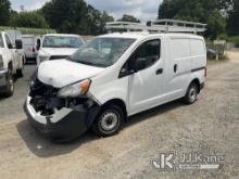 2017 Nissan NV200 Mini Cargo Van Runs) (Wrecked, Does Not Move, Windshield Cracked, Airbags Deployed