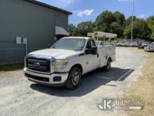(Shelby, NC) 2016 Ford F250 Service Truck Runs & Moves) (Jump to Start, Check Engine Light On, Minor