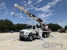 Altec DT65, Digger Derrick rear mounted on 2019 Freightliner M2 106 6x6 T/A Flatbed/Utility Truck Ru