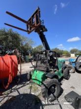 (Pompano Beach, FL) 2008 JCB 520-50 4,400 lb. Rough Terrain Telescopic Boom Forklift Runs, Moves and