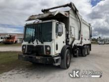 (Westlake, FL) 2016 Mack MRU613 Front Load T/A Trash Truck, (Municipally Owned) Runs & Moves) (Check