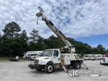 Altec DC47-TR, Digger Derrick rear mounted on 2019 Freightliner M2 Flatbed/Utility Truck Runs, Moves