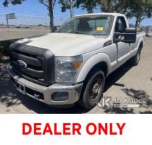 2012 Ford F250 Pickup Truck Runs & Moves)( E-Brake Light Stays On When Brake Is Not Engaged)( Rust D
