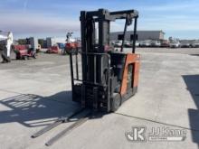 (Dixon, CA) Toyota 5FD-U30 Stand-Up Forklift Runs, Moves, & Operates