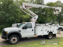 Versalift SST37ENH, Articulating & Telescopic Bucket Truck center mounted on 2008 Ford F450 Service 
