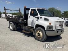 2005 GMC C8500 Flatbed Reel Truck Runs, moves, operates. (Rough idle and runs rough, body and paint 