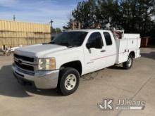 2010 Chevrolet Silverado 2500HD Extended-Cab Service Truck Runs & Moves, Jump To Start, Cracked Wind