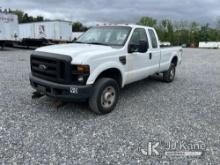 2008 Ford F350 4x4 Extended-Cab Pickup Truck Runs & Moves, Check Engine Light, Jump To Start, Rust &
