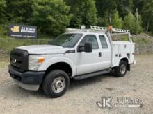 2011 Ford F350 4x4 Extended-Cab Service Truck Runs & Moves) (Rust Damage