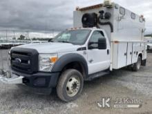 2016 Ford F550 Enclosed Service Truck Bad Engine, Not Running, Condition Unknown, Cranks, Must Tow