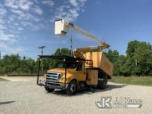 (Fort Wayne, IN) HiRanger XT55, Over-Center Bucket Truck mounted behind cab on 2013 Ford F750 Chippe