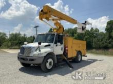 (Fort Wayne, IN) HiRanger TL41-MH, Material Handling Bucket Truck mounted behind cab on 2012 Interna