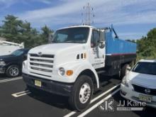 (East Hanover, NJ) 2000 Sterling L7500 Stake Truck Jump to Start, Runs and Moves) (Needs New Batteri