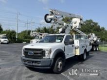 Altec AT40G, Articulating & Telescopic Bucket Truck mounted behind cab on 2018 Ford F550 Service Tru
