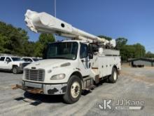 Altec AM55, Over-Center Material Handling Bucket Truck rear mounted on 2016 Freightliner M2 Utility 