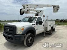 Altec AT40G, Articulating & Telescopic Bucket Truck mounted behind cab on 2015 Ford F550 Service Tru