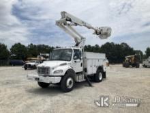 Altec TA45-M, Articulating & Telescopic Material Handling Bucket Truck mounted behind cab on 2014 Fr