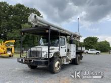 Altec LR758RM, Over-Center Bucket Truck rear mounted on 2014 Freightliner M2 106 4x4 Flatbed Truck J