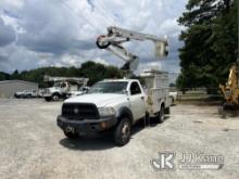 Altec AT37G, Articulating & Telescopic Bucket Truck mounted behind cab on 2012 Dodge 5500 4x4 Servic