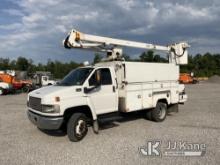 ETI ETC35N, Non-Insulated Bucket Truck mounted behind cab on 2008 GMC C5500 Enclosed Service Truck R