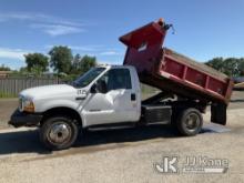 2000 Ford F550 4x4 Dump Truck Runs, Moves, Dump Operates
