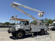 Altec AA755L-MH, Material Handling Bucket Truck rear mounted on 2006 International 7400 4x4 Utility 