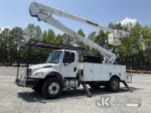 HiRanger 5TC-55, Material Handling Bucket Truck rear mounted on 2014 Freightliner M2 106 4x4 Utility