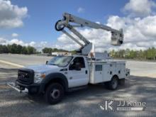 Altec AT37G, Articulating & Telescopic Bucket Truck mounted behind cab on 2014 Ford F550 Service Tru