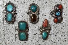EXCEPTIONAL NATIVE AMERICAN RINGS!!
