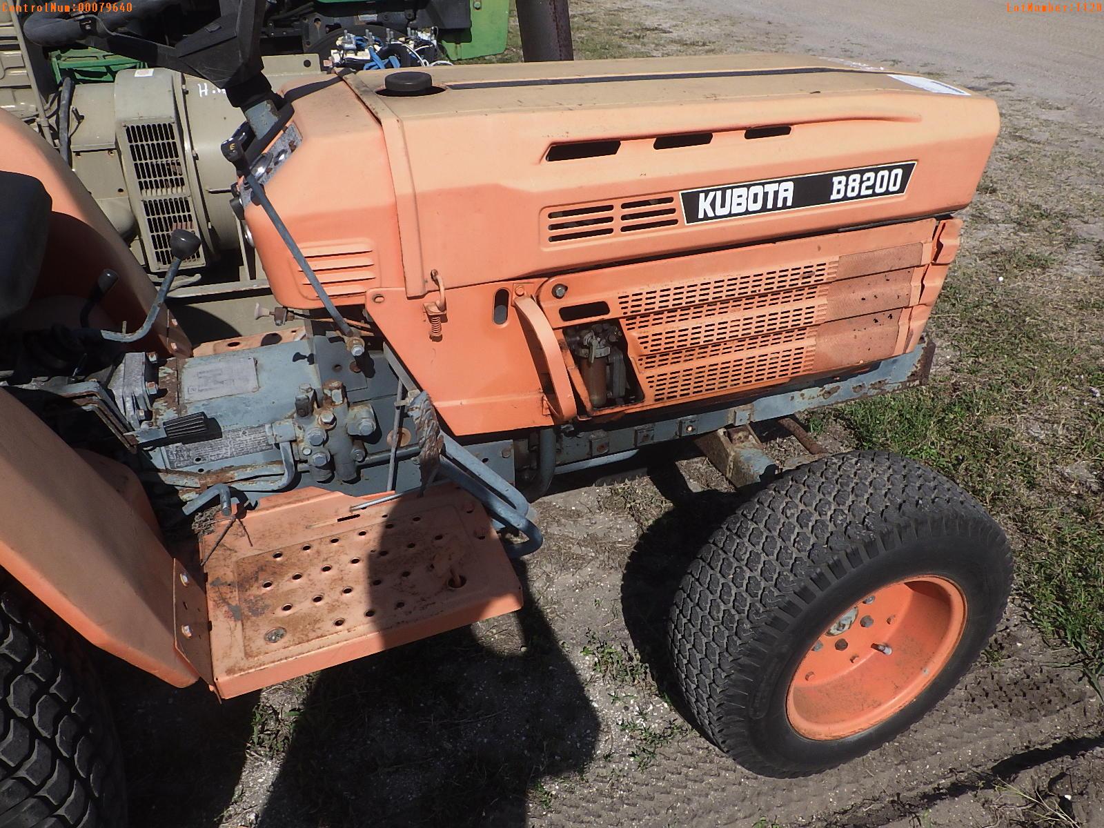 5-01120 (Equip.-Tractor)  Seller:Private/Dealer KUBOTA B8200 TRACTOR WITH LANDPR