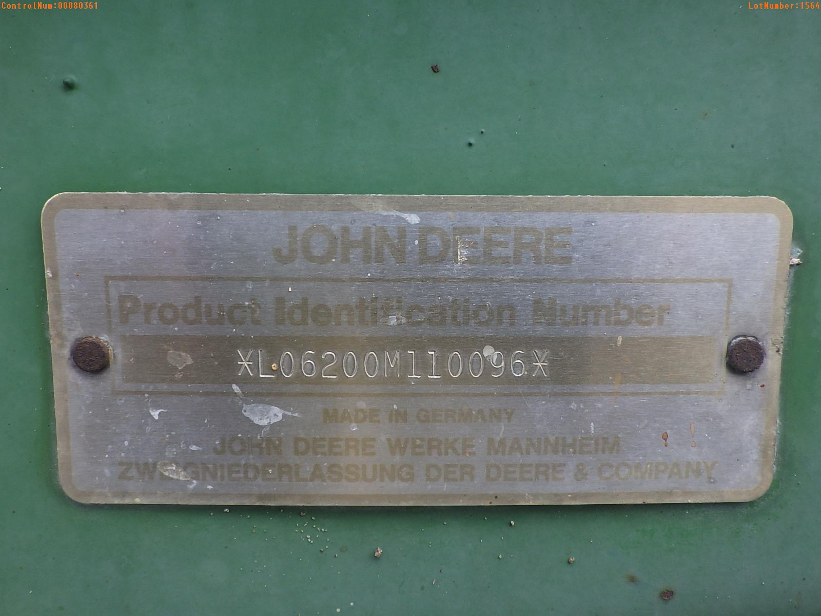 5-01564 (Equip.-Tractor)  Seller:Private/Dealer JOHN DEERE 6200 4WD OROPS TRACTO