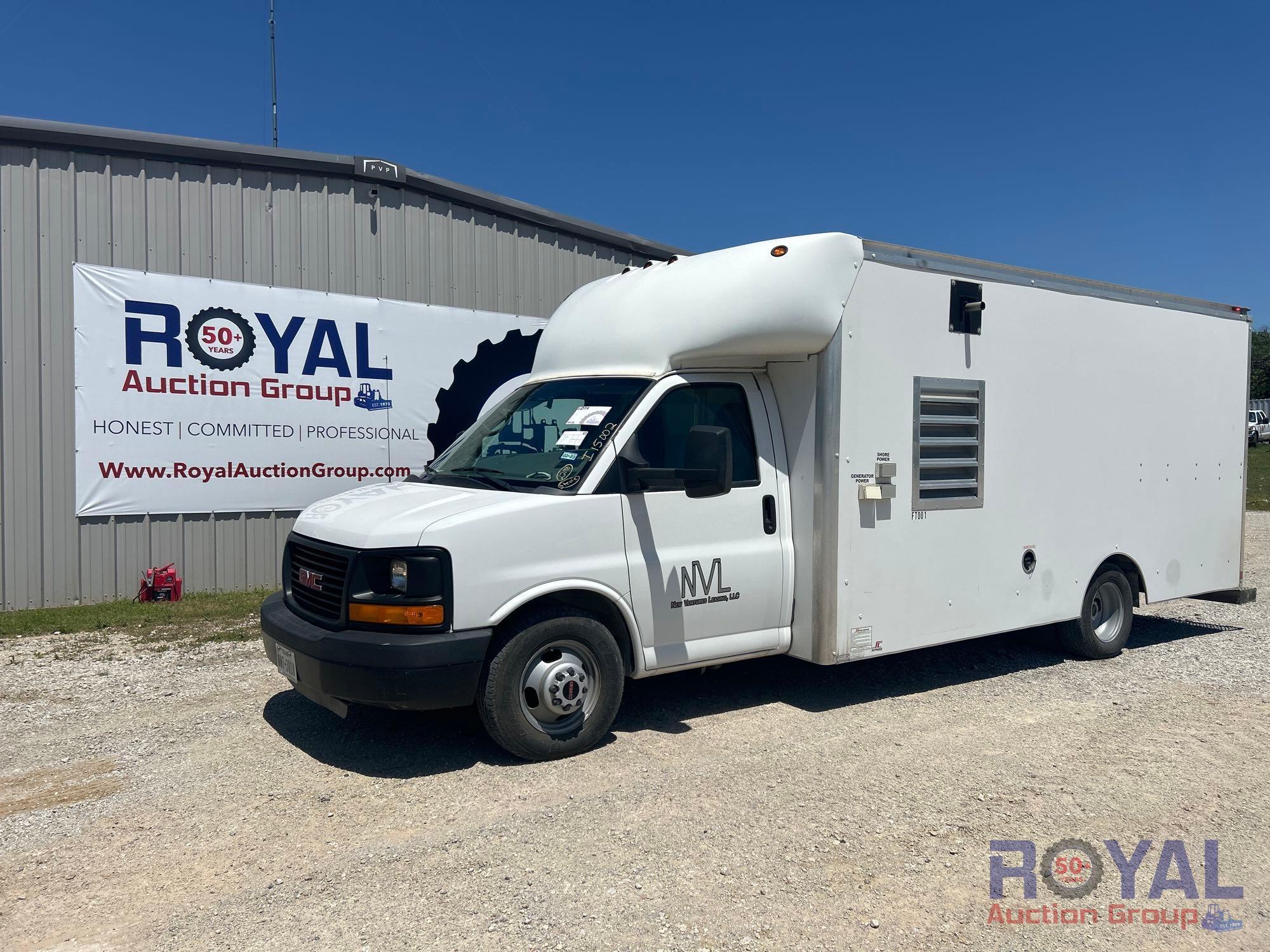 2015 GMC Savana Box Truck with Powder Coating and Spray Foam System