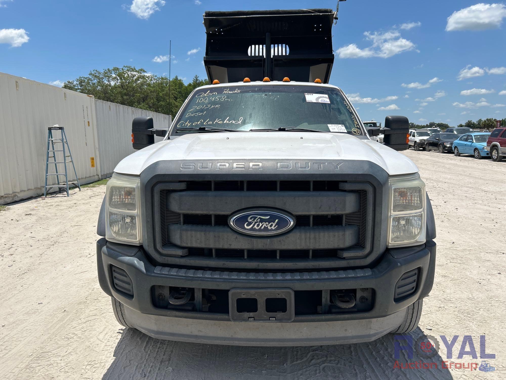 2013 Ford F450 Crew Cab Service Dump Truck